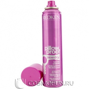 Shampoo-finish dry prolonging styling pillow proof blow dry extender
