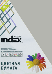 Carta a colori Index Colour, 80 g/m2, A4, grigio, 100 fogli