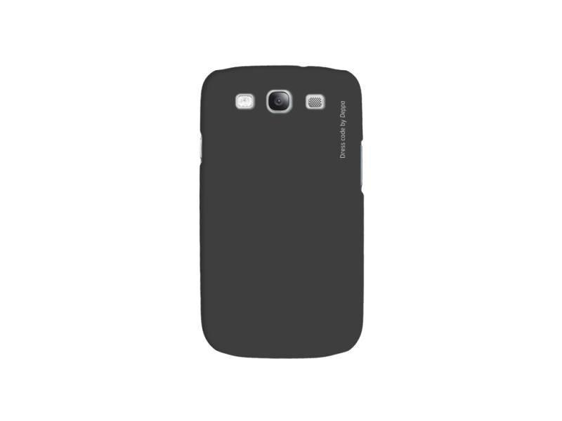 Deppa Air -deksel til Samsung Galaxy S3 PU + Skjermbeskytter (svart)