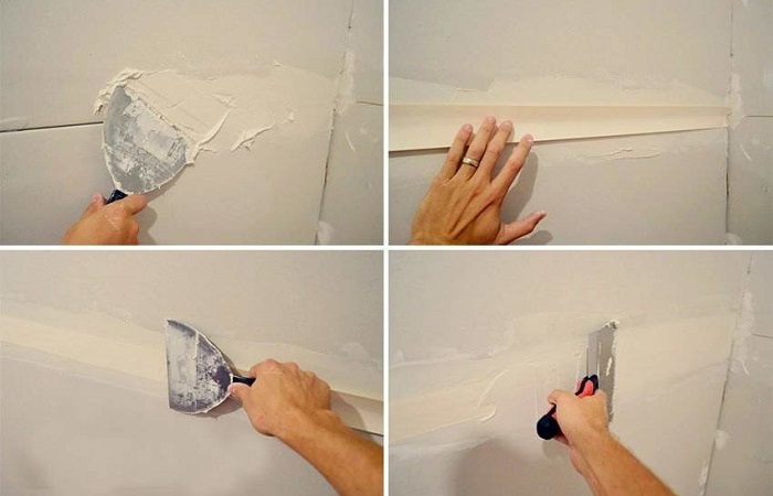 Massa para juntas de drywall - como selar na parede, para juntas, secagem rápida, gesso, o que é melhor