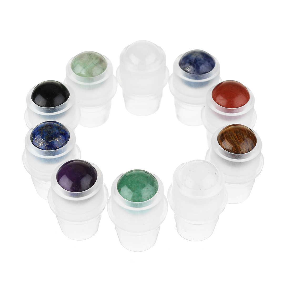 Olajpalackok Újratölthető roll-on henger tároló palack gyógyító kristályok