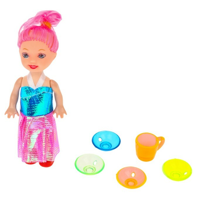 Accessori per bambole: un set di piatti, MIX