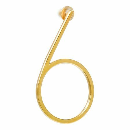 Moonswoon 6 Gold Plated Earring, uit de Digits Moonswoon collectie
