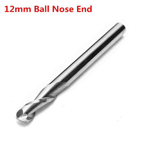 Inch End Shank Ball Mill Nose 2 חליל קרביד כלי 12 מ" מ כלי חיתוך CNC