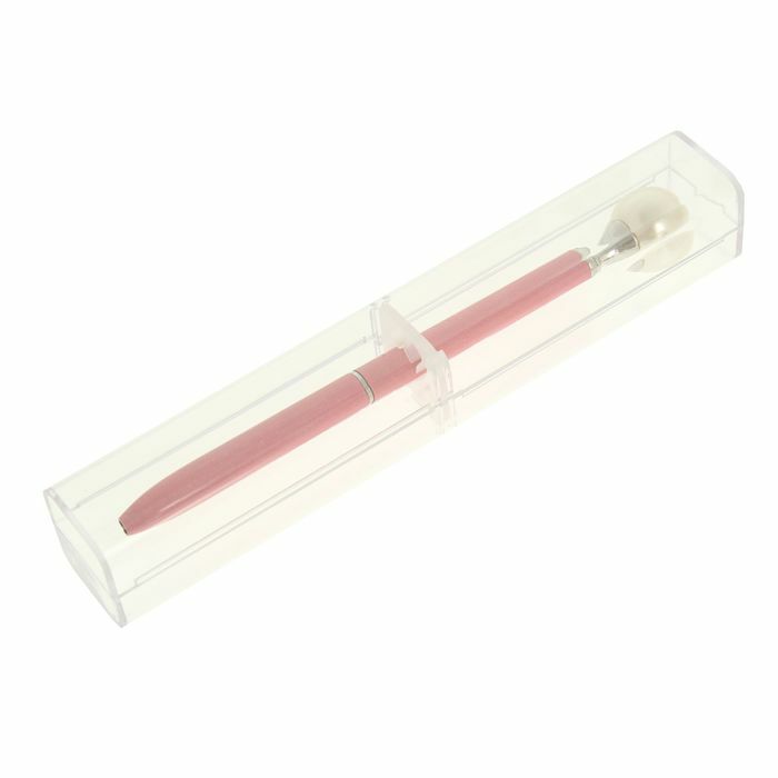 Darilni kemični svinčnik v plastičnem ohišju, vrtljiv NOV Pearl pink