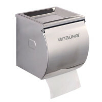 Toilet roll dispenser in standard Lime rolls, stainless steel