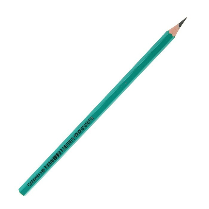 Črni svinčnik Calligrata HB, plastika