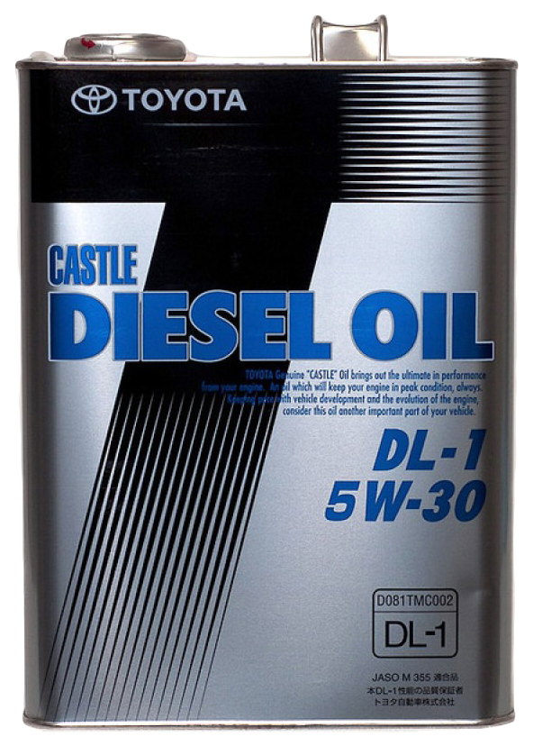 Õli diiselmootoritele Toyota Diesel Oil DL-1 5W30, 4L