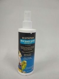 Detergente per piume spray da bagno per uccelli (con aloe vera), 236 ml