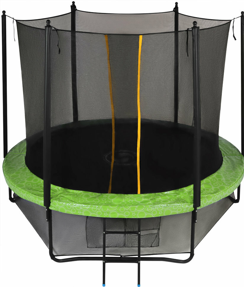 Trampoline Swollen Classic 2018 with mesh and ladder 305 cm, green