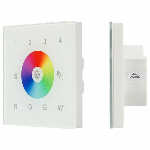 RGBW farvekontrolpanel touch indbygget Sens SR-2300TR-DT8-G4-IN Hvid (DALI, RGBW)