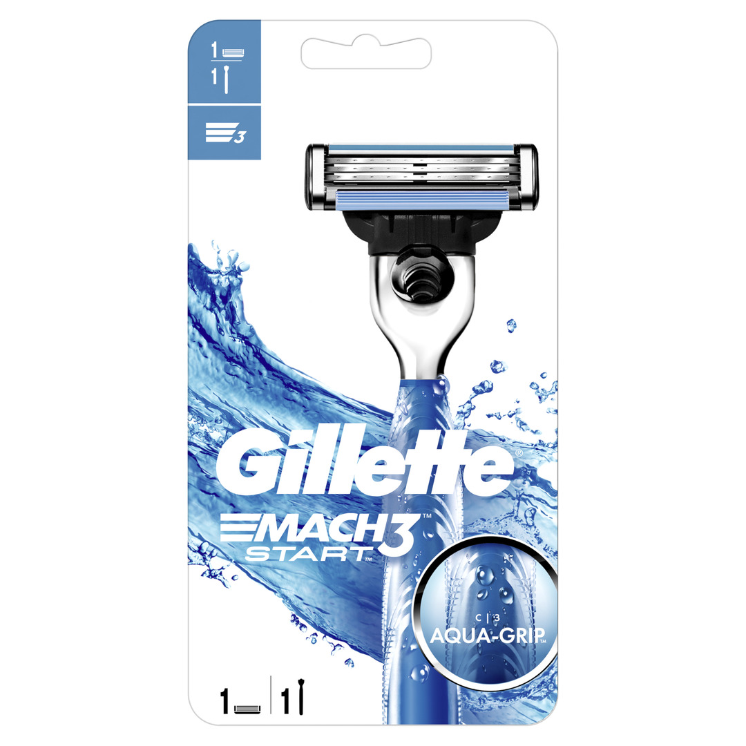 Gillette Mach3 Start Herrenrasierer mit 1 Ersatzkassette