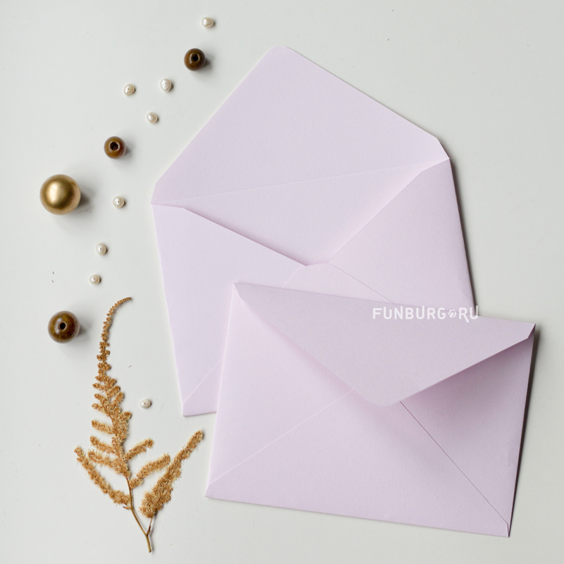 Envelope C6 " Soft pink" from designer paper
