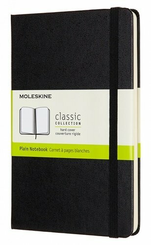 Moleskine notatbok, Moleskine CLASSIC Medium 115x180mm 240p. uforet innbundet svart