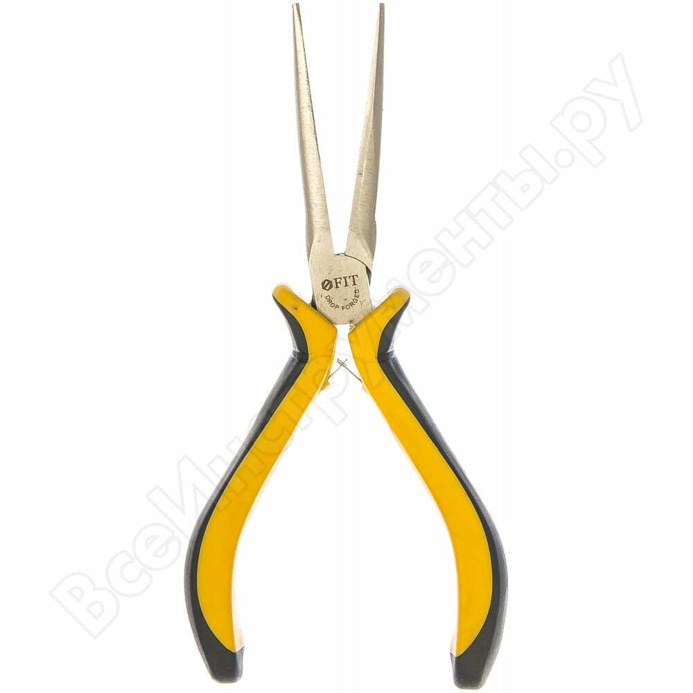 Mini špendlíky s dlhým nosom, poniklované, čierne a žlté mäkké držadlá, vhodné pre 150 mm HQ PRO 51636