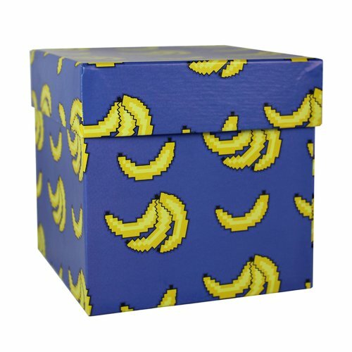 Caixa de presente # e # quot; Bananas # e # ``, 12,5 x 12,5 x 12,5 cm