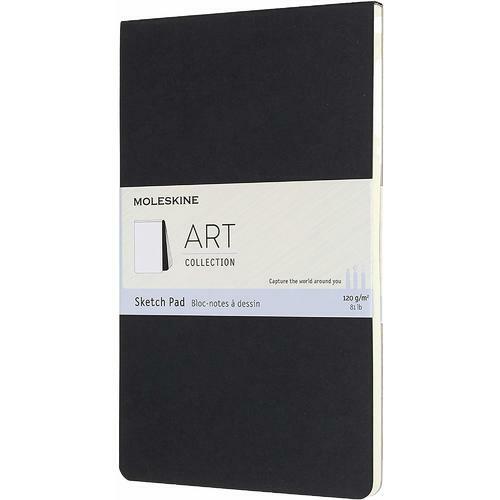 Tegneunderlag # og # quot; Art Soft Sketch Pad # og # quot; Stor, 88 sider, 13 x 21 cm, svart