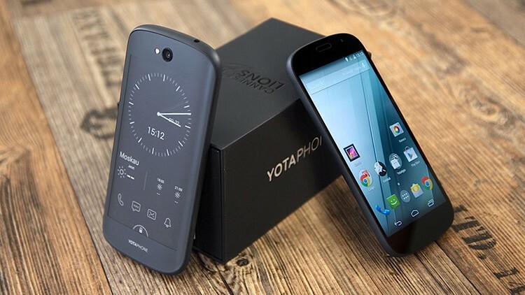 A YotaPhone 2 kijelzők különböző célokra használhatók