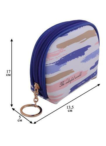 Kozmetik çantası Suluboya çizgili (PU) (11х3) (PVC kutu)