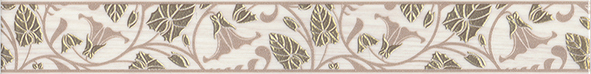 Campanella kant (beige), 6,3x50 cm
