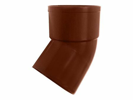 Ramal de tubería de PVC Murol D80mm 45 grados. marrón