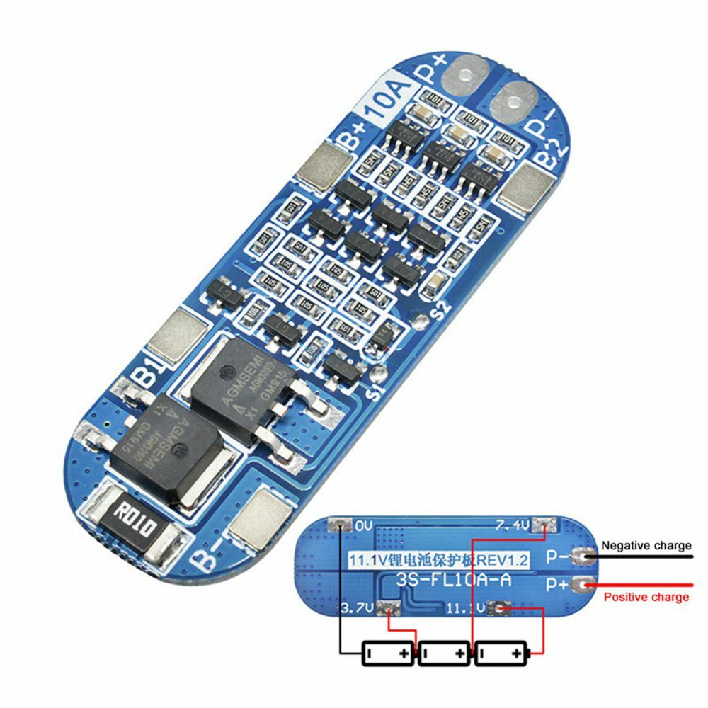 Lithium Battery Charger Protection Board Module for 18650 Li-ion Lipo Battery BMS 3.7V