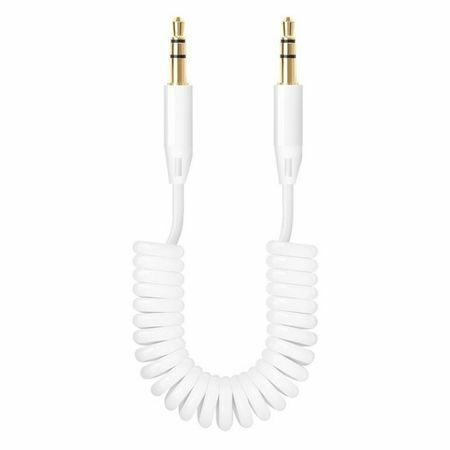 Kabel audio DEPPA Jack 3,5 (m) - Jack 3,5 (m), 1,2 m, GOLD biały [72156]