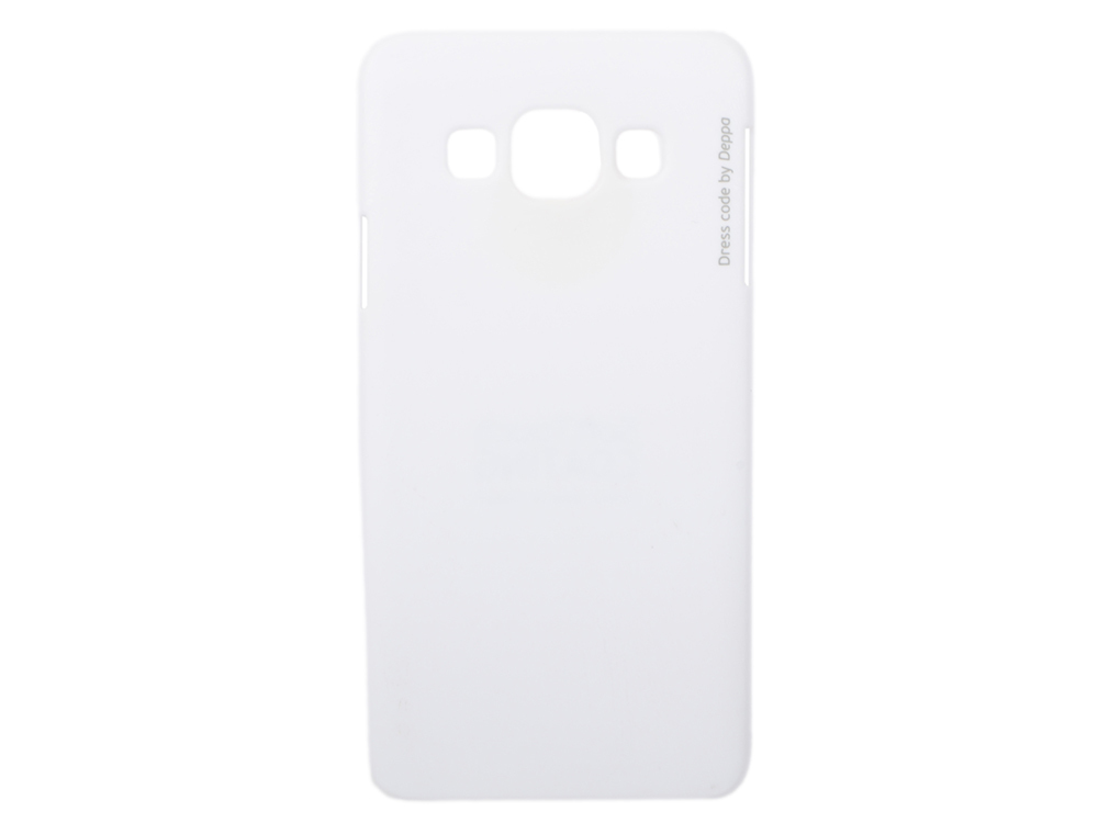 Cover-overlay for Samsung Galaxy A3 Deppa Air Case 83156 White clip-case, polycarbonate
