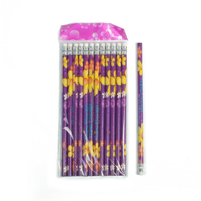 Bleistift h/g mit einem HB Flowers Radiergummi