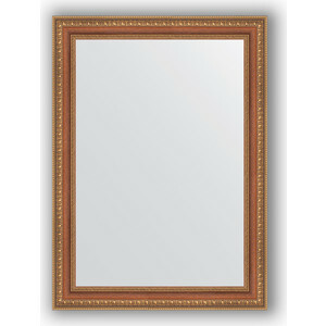 Miroir dans un cadre baguette Evoform Definite 55x75 cm, perles bronze sur bois 60 mm (BY 3043)