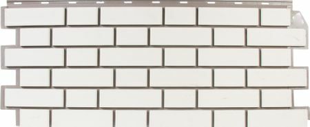 Fasadepanel FineBer Brick, kledningsfarge hvit