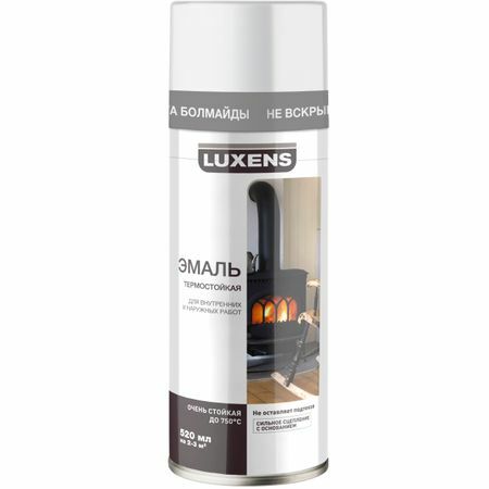 Varmebestandig emalje Luxens hvid 520 ml