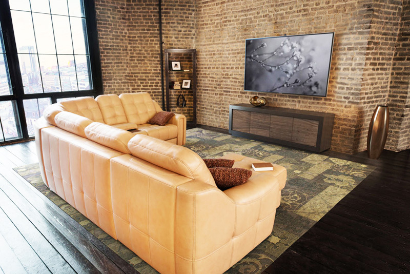 Loft-style furniture is an important touch in the interior