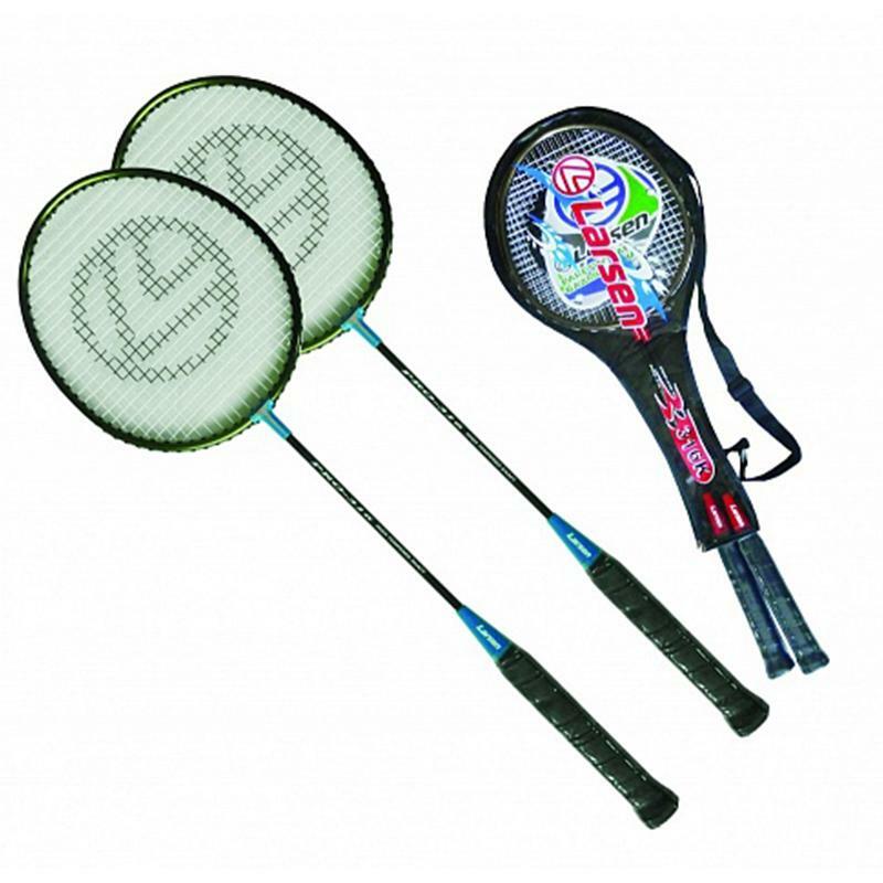 Conjunto de badminton Larsen 316K 2 raquetes e estojo