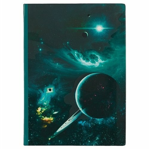 Notepad Space Planets rohelisel taustal (BM2016-114)