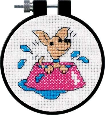  Dimensions embroidery kit art. DMS-73039 Puppy d8cm