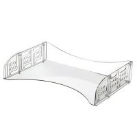 Horizontal field paper tray, transparent color