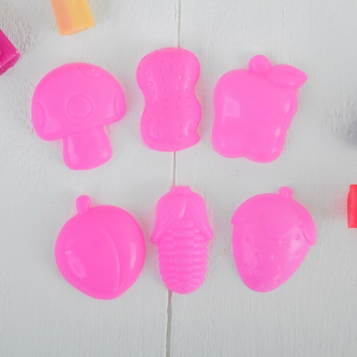 Molds for modeling, set of 6 pieces