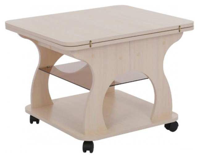 Table basse Mebelson 51x120,4x70,2 cm, beige