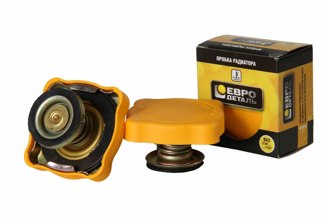 Tappo radiatore VAZ 2101 plastica (EuroDetal) giallo