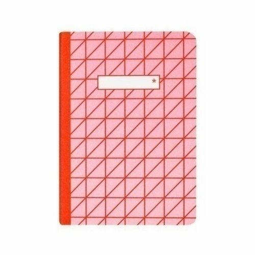 Unlined notebook A6, 40 sheets, pink