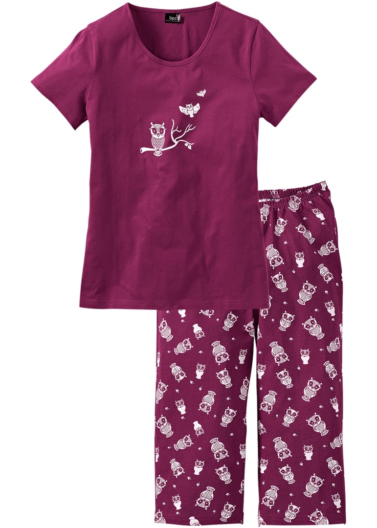 Pijama con pantalón capri