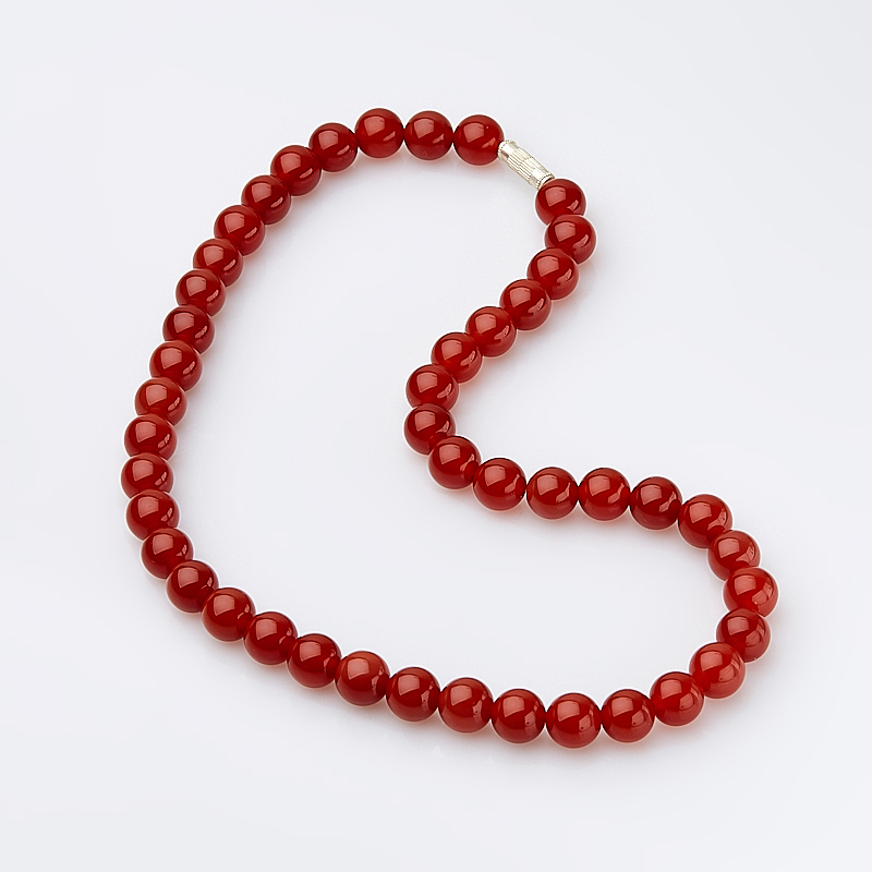 Karneol perle 10 mm 46 cm (bij. legura)
