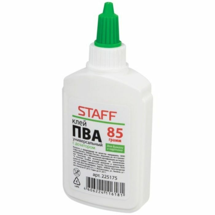 PVA glue 80 g STAFF economy, with dispenser, 225175