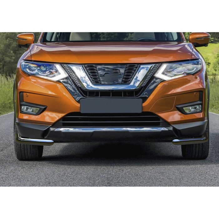 Front bumper protection d57 corners Nissan X-Trail T32 restyling 2018-, R.4125.004