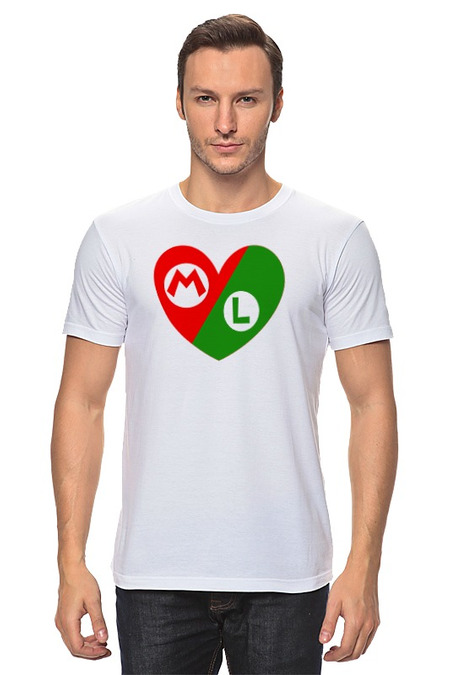 Printio Mario ir Luigi (širdis)