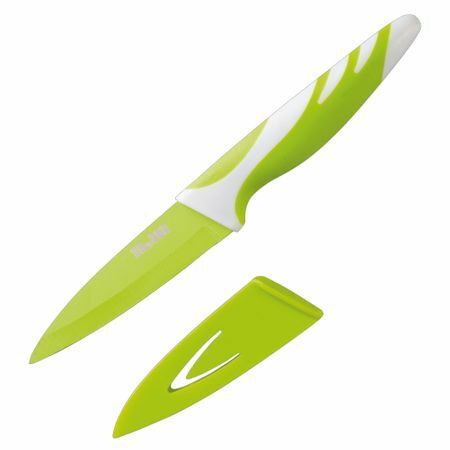 Kjøkkenkniv 8,5 cm, grønn farge, Easycook -serien, 727608, IBILI, Spania
