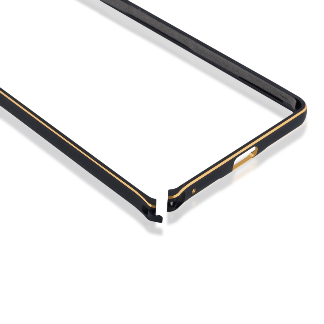 Brosco metalen bumper voor Sony Xperia C5 Ultra, zwart