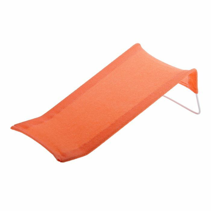 Bath slide made of terry, carrot color