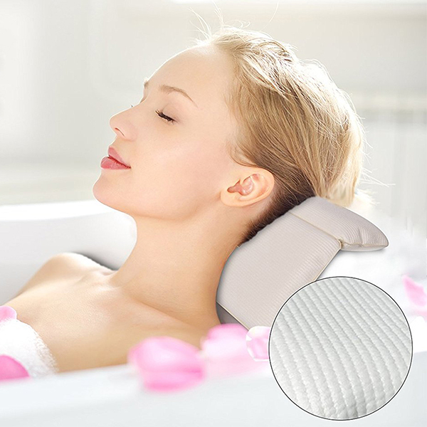 כרית אמבטיה עם אמבט משענת ראש כריות אמבטיה עמידות במים